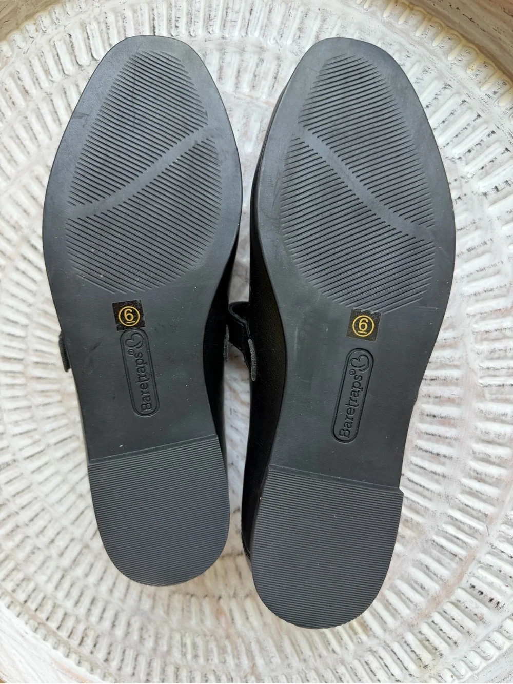 Baretrap’s Teagan MaryJane Flats in Black NWOT